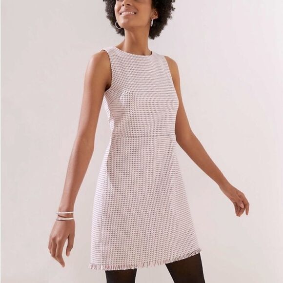 Loft pink Tweed dress - Picture 1 of 10